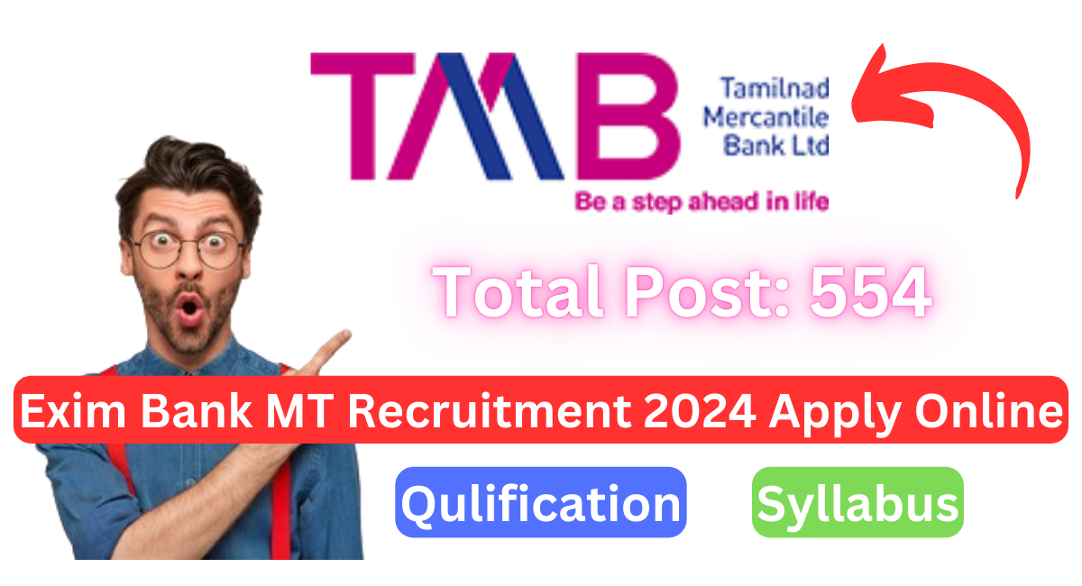 Exim Bank MT Recruitment 2024 Apply Online