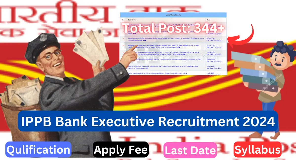 IPPB Bank Executive Recruitment 2024